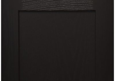 Wooden Alegra Style Light Chocolate Ash, Dark Brown Black Wood Grain Cabinet Door and Drawer